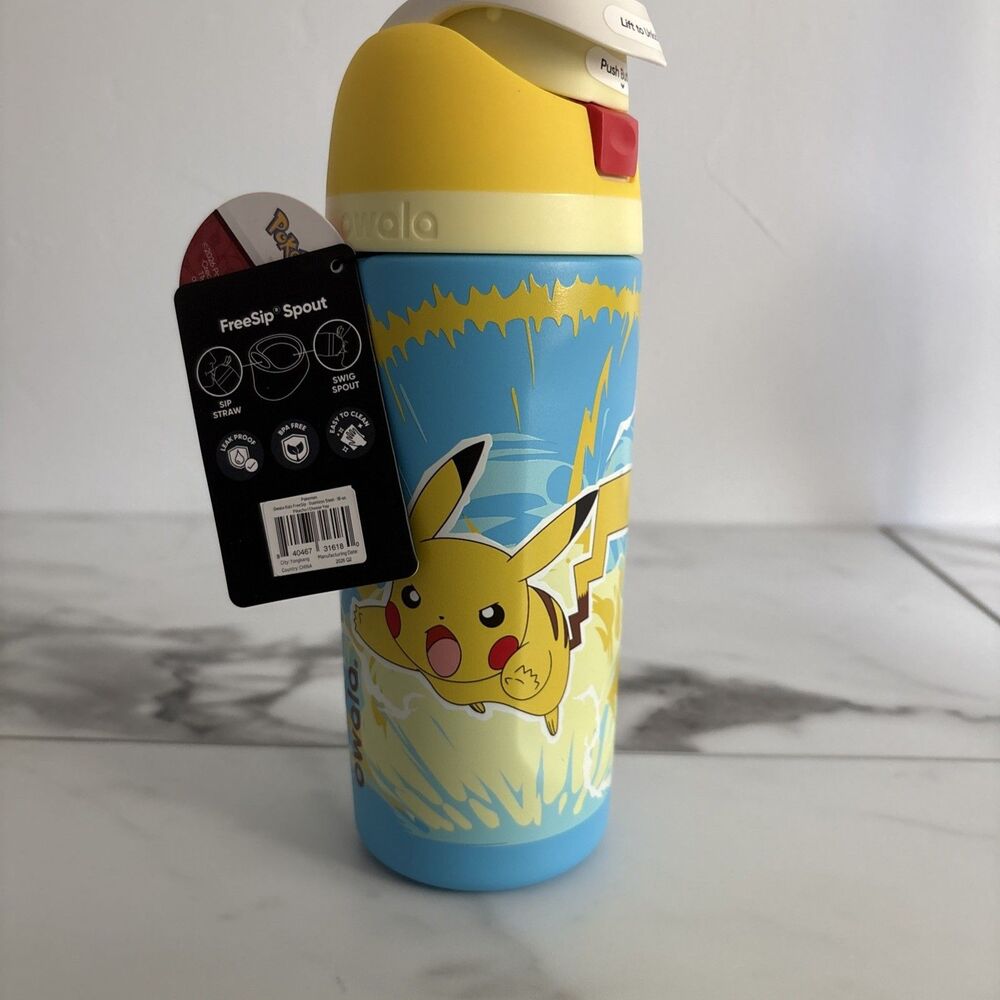 Owala x Pokemon 16oz Special Edition FreeSip Water Bottle "Pikachu I Choose You"
